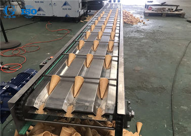 Goede prijs. Koel de Transportbandenroestvrij staal van de roomijskegel, Koeltransportbandsystemen online