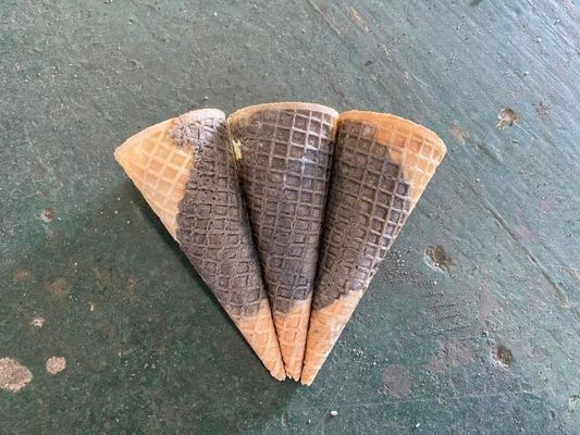Goede prijs. Twee Kleur 135mm 7kg/H-Wafelkegel die Machine maken online