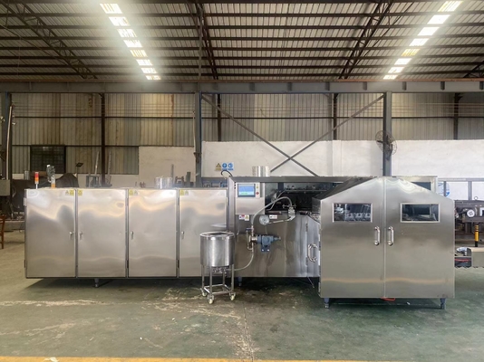 Volautomatische ijshoornmachine 7 kg / u 380 V wafelproductielijn