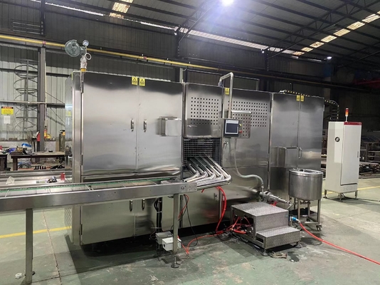 Volledig Automatische Wafeltjekegel die tot Machine 4200pcs/H 5 maken Groeventransportband