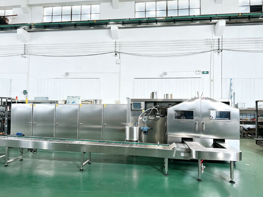 Direct Factory Automatic Ice Cream Cone Productie lijn, 45 sets Ductiel ijzer bakplaat, Output 5000pcs/Uur