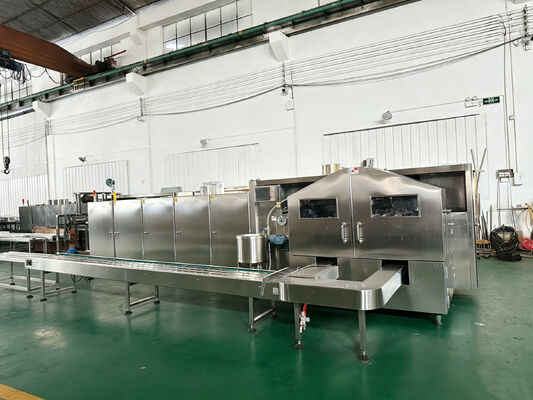 Automatische productielijn voor ijsconen Commerciële toepassing In staat om verschillende kegelgroottes te produceren