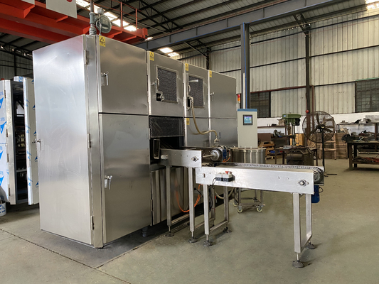 5000pcs/H knapperige Wafelkegel die de Kegelmaker van het Machinegraan tot Ruimtebesparing maken